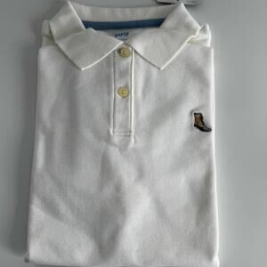 NEW Old Stock LL Bean Polo Shirt 100 Year Edition With Boot Logo White small